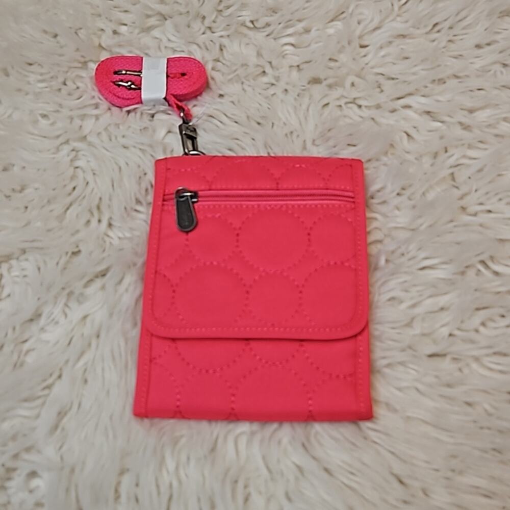 Thirty-One Vary You Crossbody Bag - Hot Pink Multi-Functional Wallet Purse